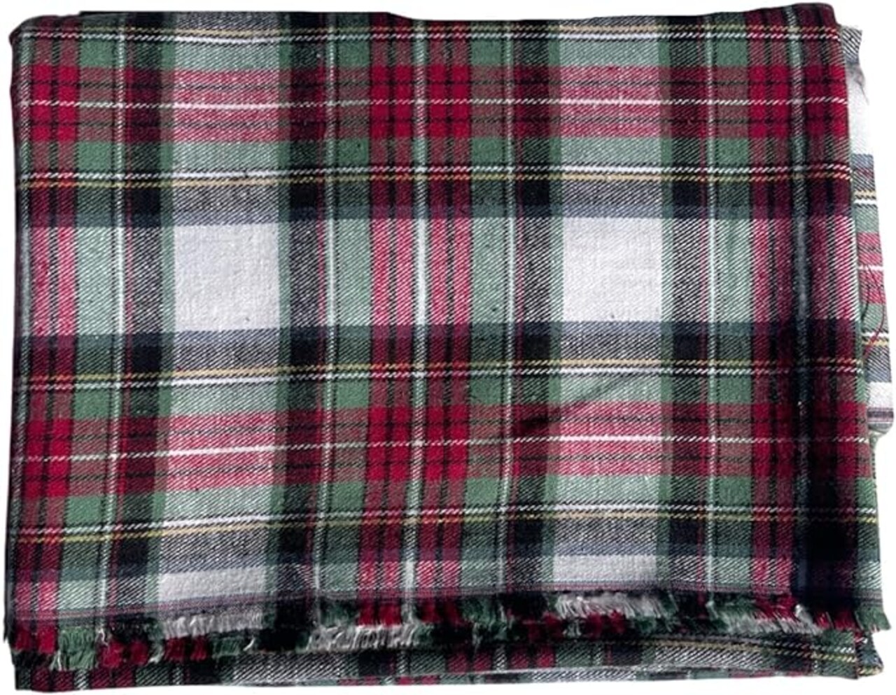 FabricLA 100% Cotton Flannel Fabric - 58/60" Inches (150 CM) - Cotton Tartan Flannel Fabric - Use as Blanket, PJ, Shirt, Cloth Flannel Craft Fabric - Multi, 5 Continuous Yard